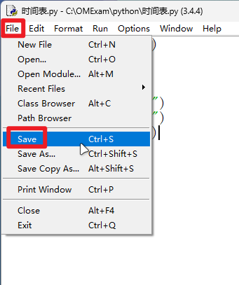 请先保存代码文件